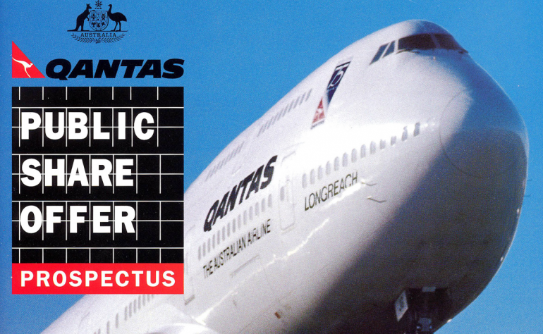 Graph for Has the Flying Kangaroo finally broken its glass ceiling? A timeline of the Qantas Sale Act